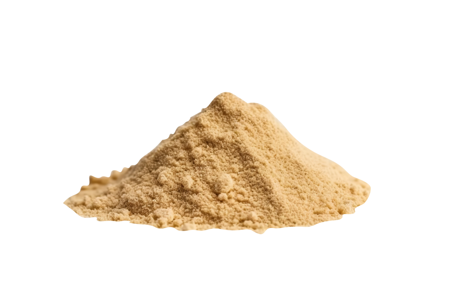 Pile of dry beach sand on transparent background png