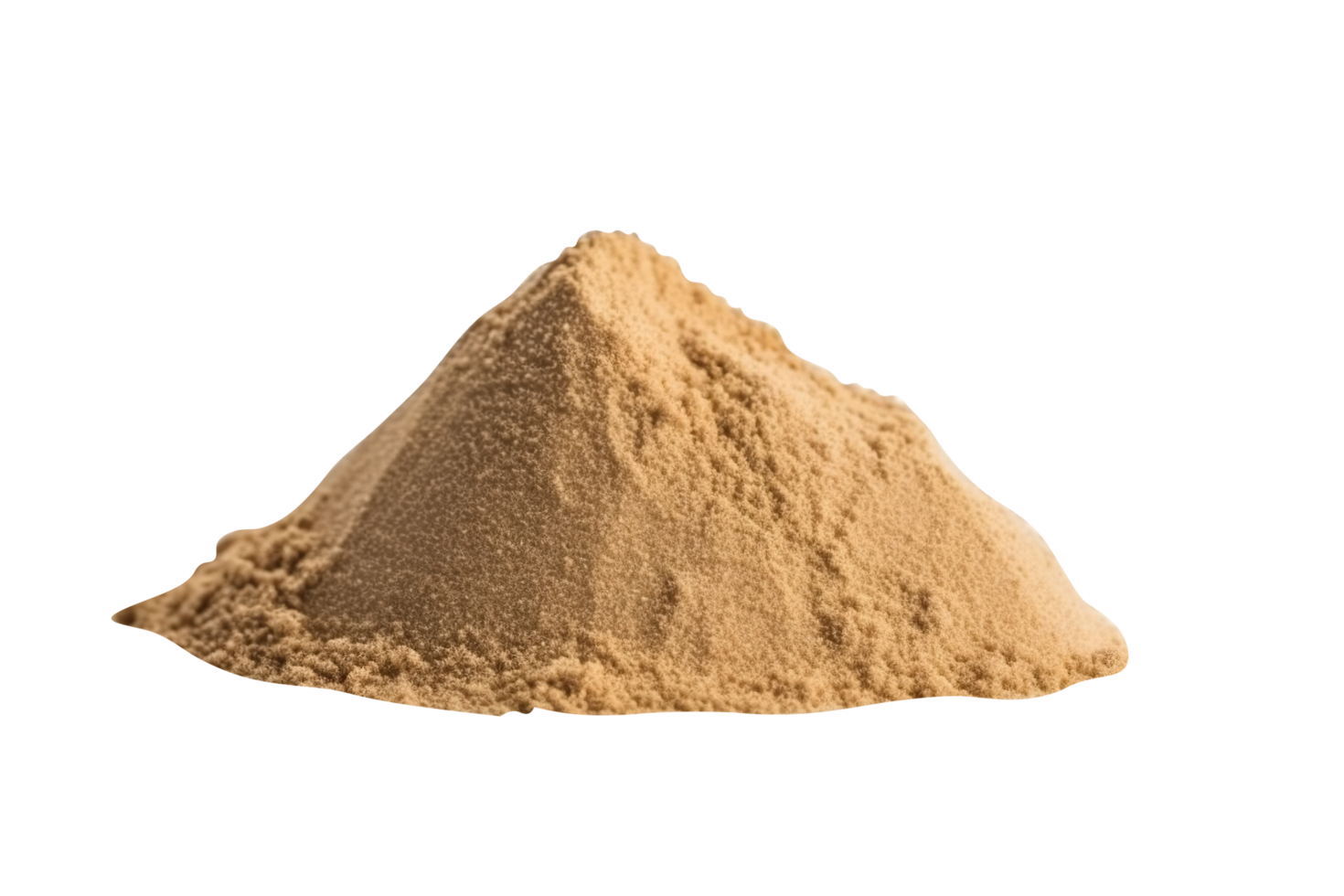 Pile of dry beach sand on transparent background png