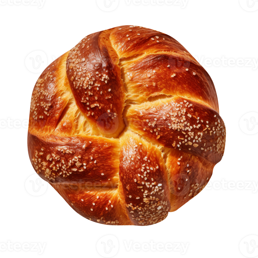 Stylish baked bun isolated on transparent background png