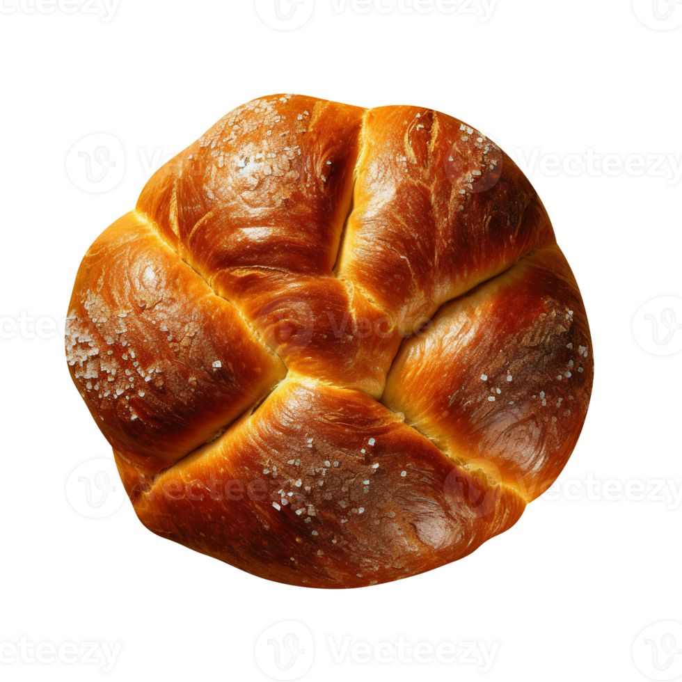 Stylish baked bun isolated on transparent background png