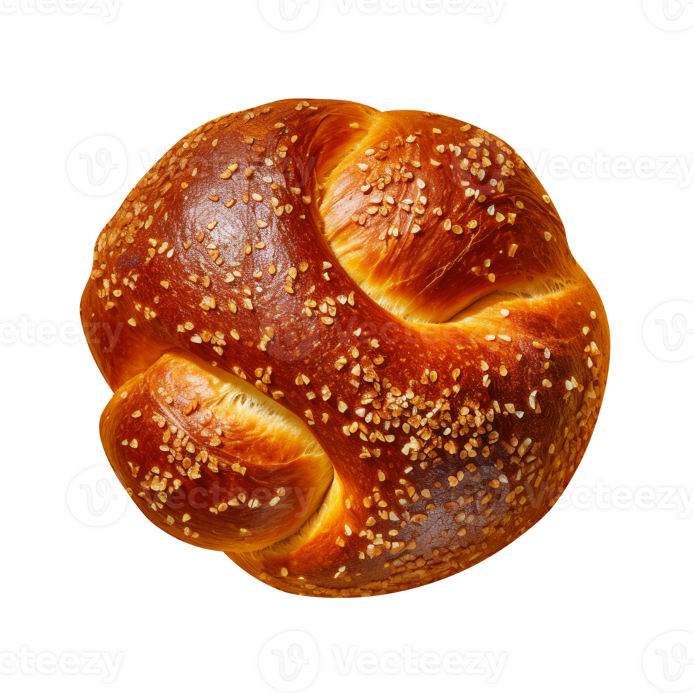 Stylish baked bun isolated on transparent background png