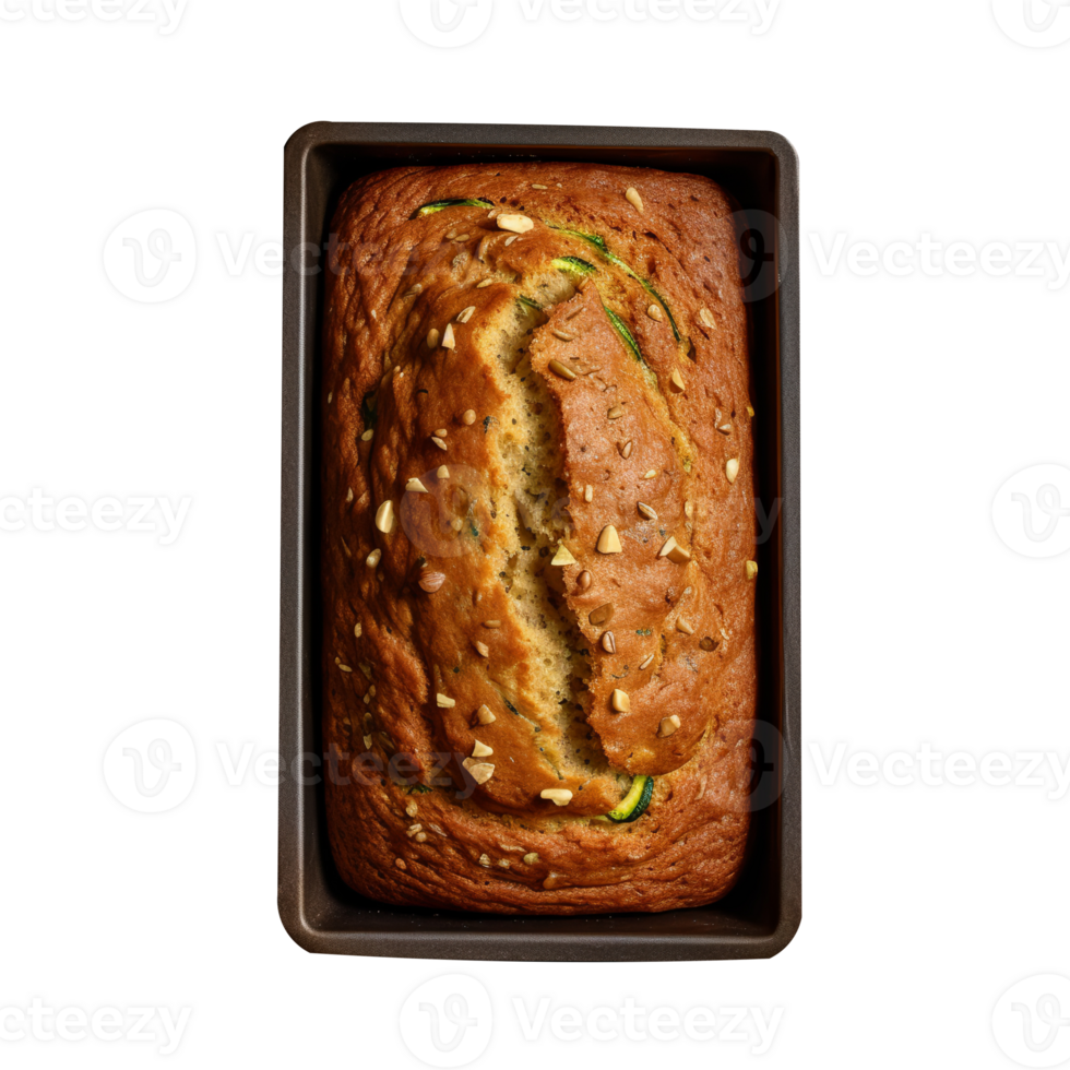 Freshly baked bread loaf isolated on transparent background png