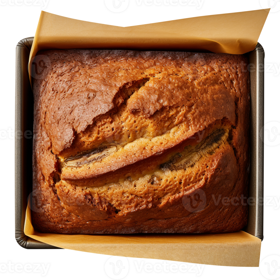 Freshly baked bread loaf isolated on transparent background png