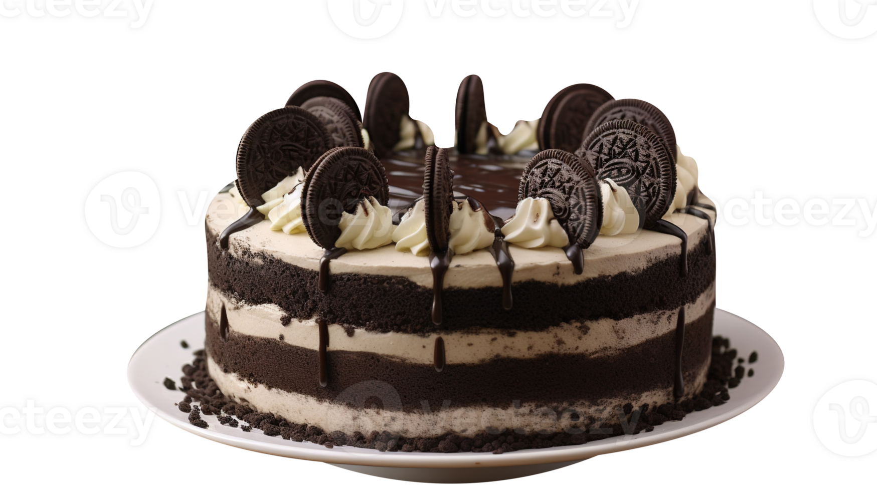 frisch gebacken Kekse und Sahne Käsekuchen isoliert auf transparent ... frisch gebacken Kekse und Sahne Käsekuchen isoliert auf transparent ...