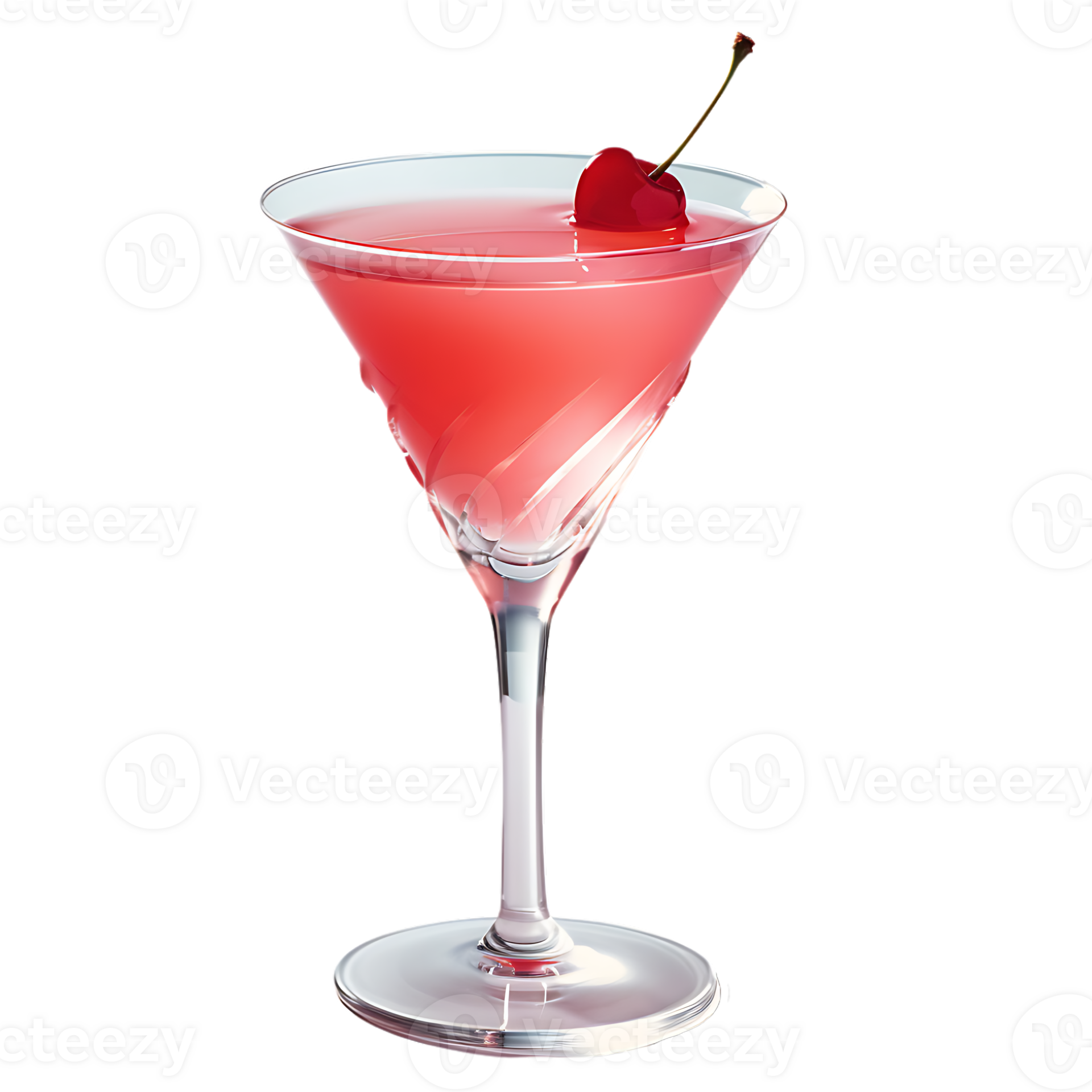 Summer cocktail with ice. perfect for drink catalog. ai generated