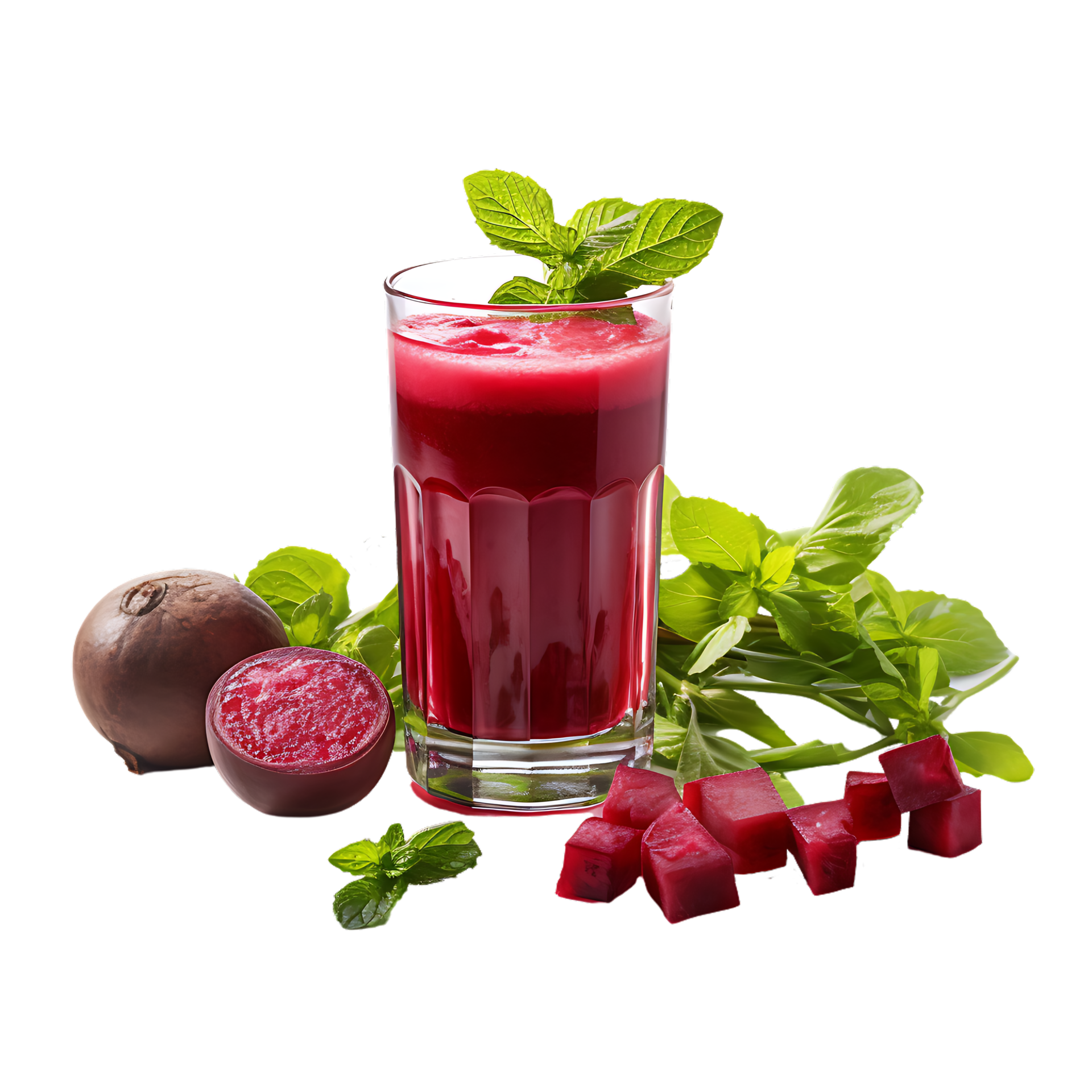 healthy detox beet smoothie. perfect for healthy drink catalog. ai