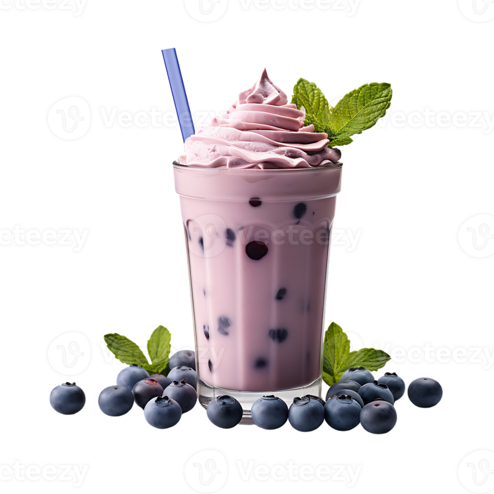 close up view of blueberry smoothies. perfect for drink catalog png