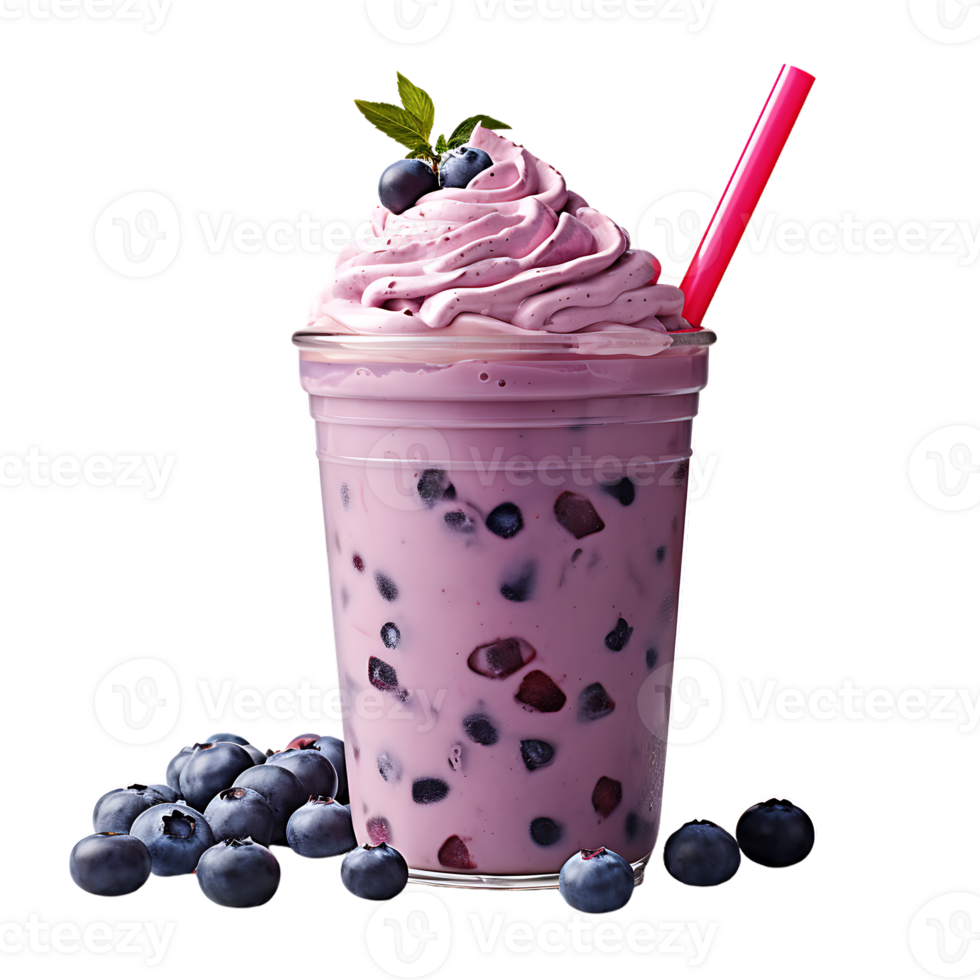 close up view of blueberry smoothies. perfect for drink catalog png