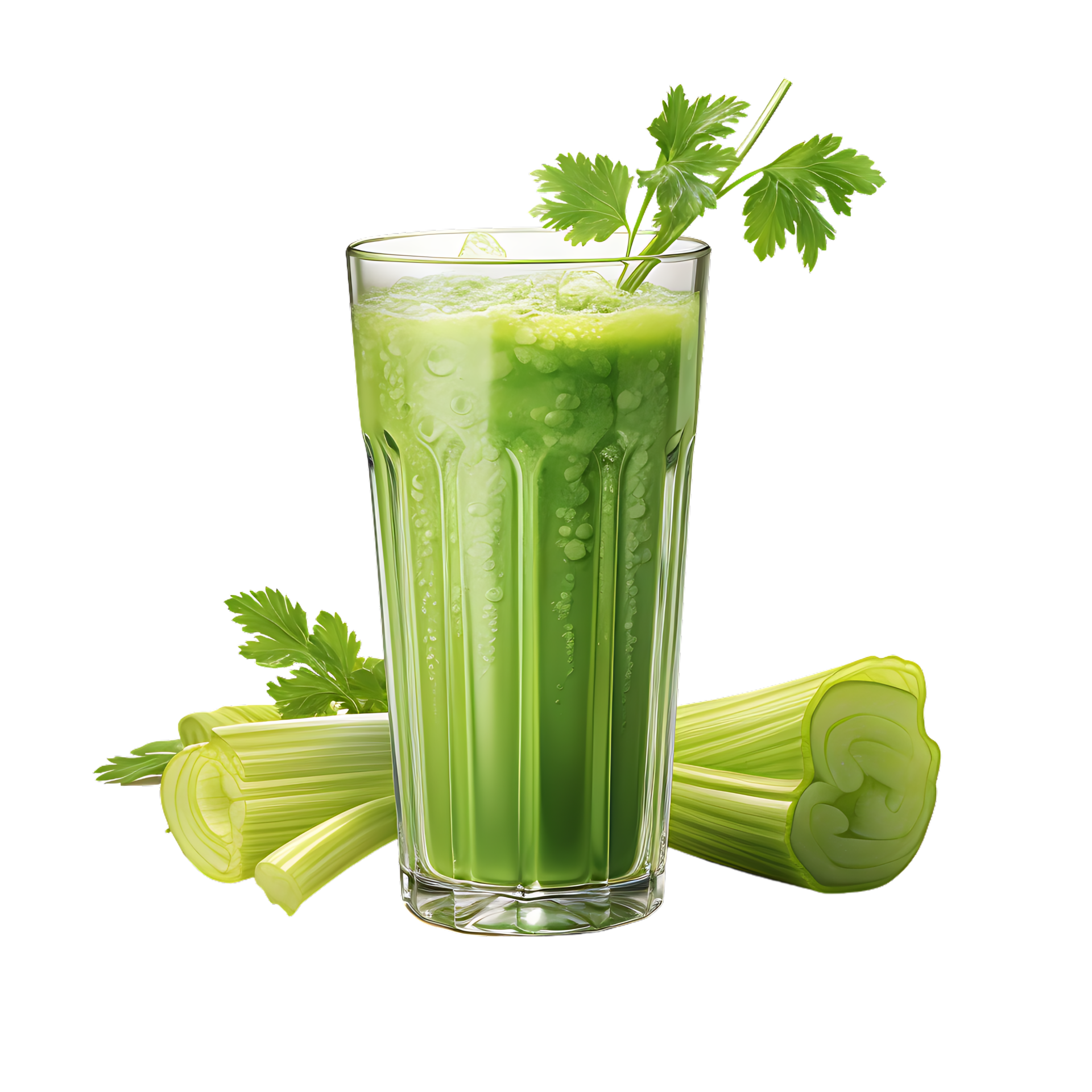healthy celery juice smoothie. perfect for drink catalog. ai generated