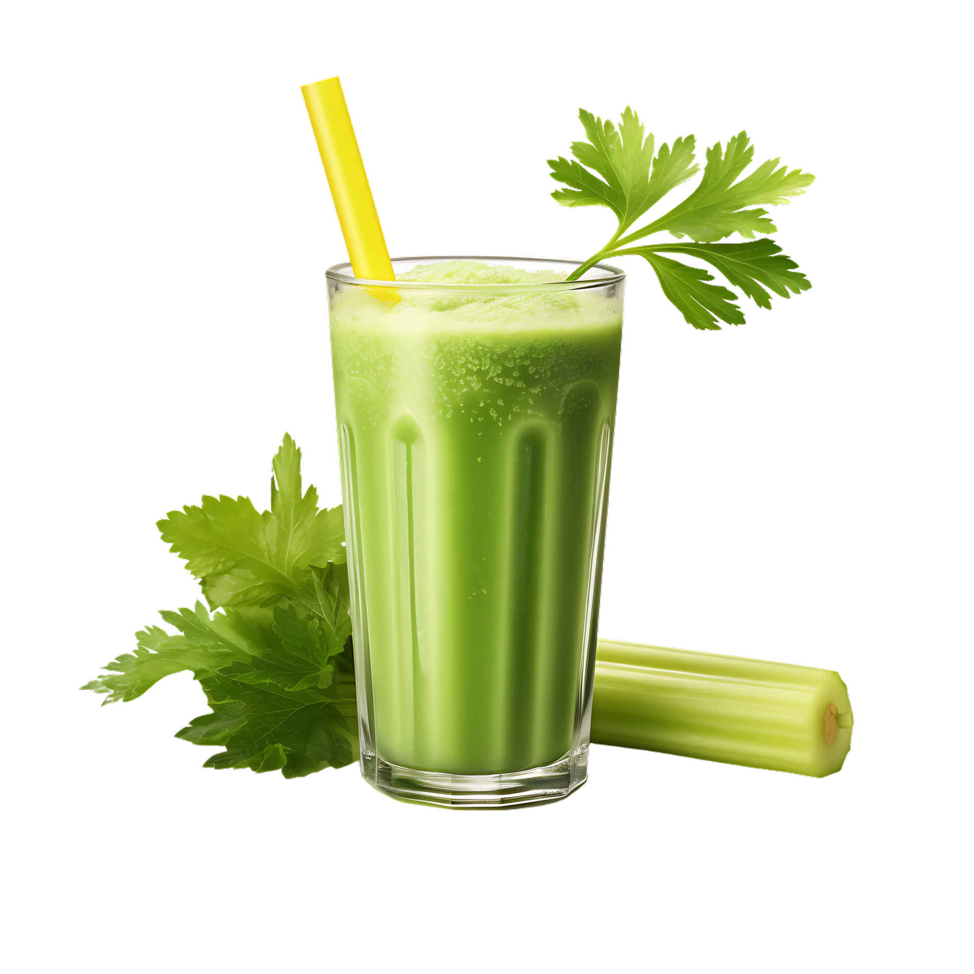 healthy celery juice smoothie. perfect for drink catalog. ai generated