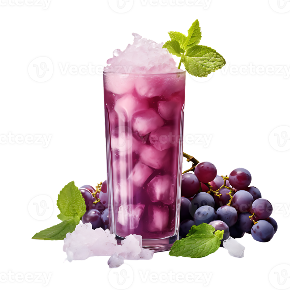 grapes juice drink. perfect for drink catalog. ai generated png
