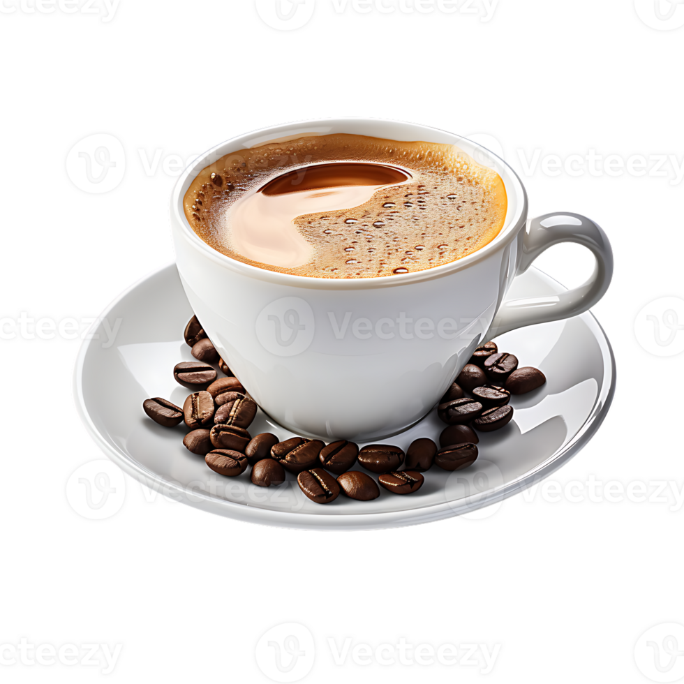 A cup of coffee. Perfect for coffee catalog. ai generated 27145809 PNG