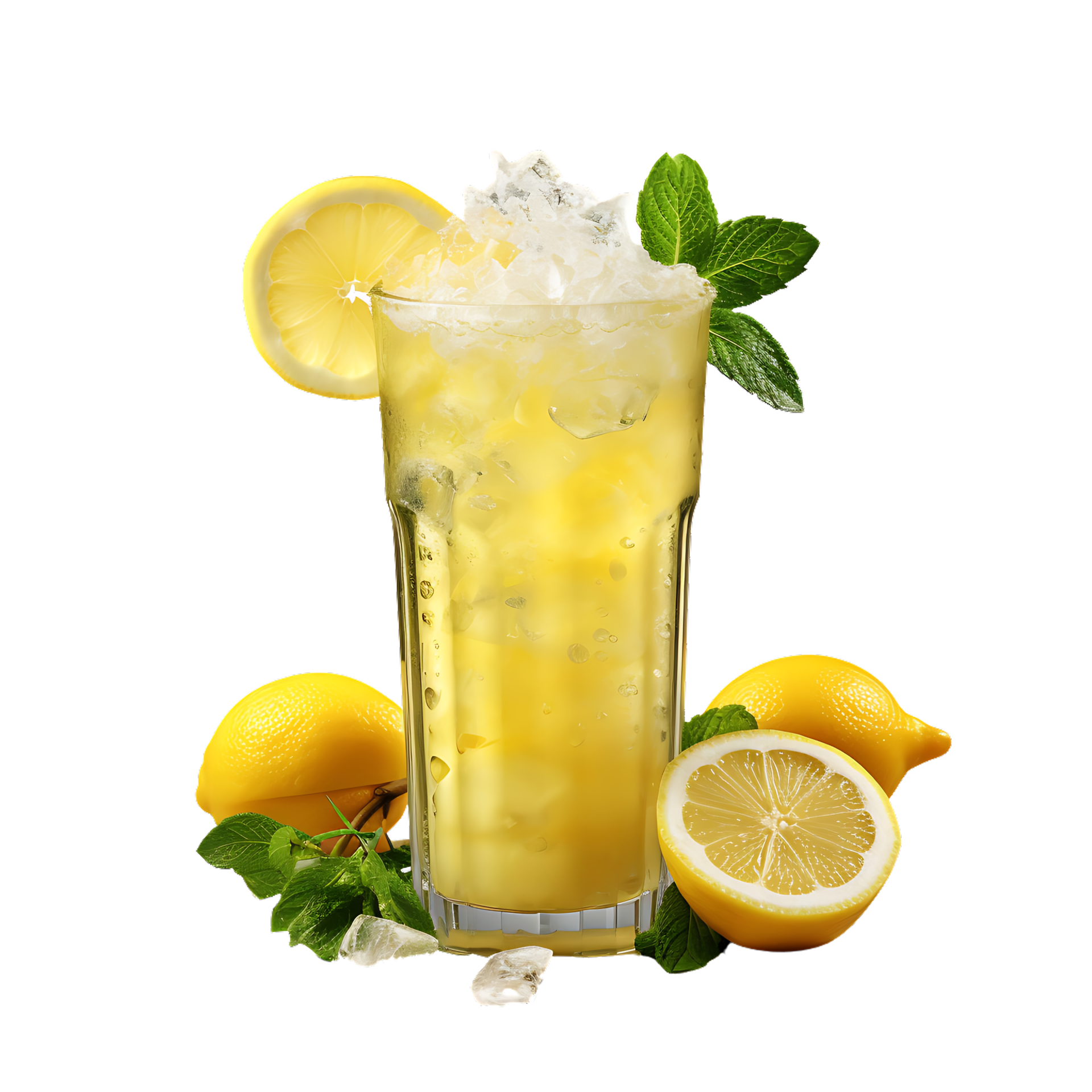 Iced Lemon Drink. Perfect For Drink Catalog. ai generated 27145834 PNG