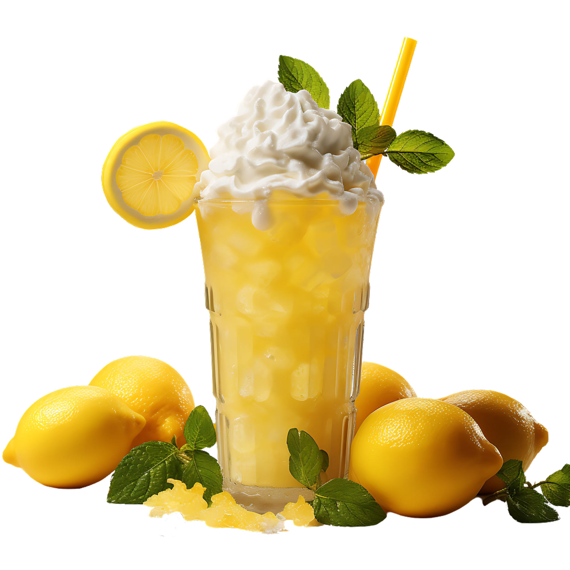 Iced Lemon Drink. Perfect For Drink Catalog. ai generated 27145839 PNG