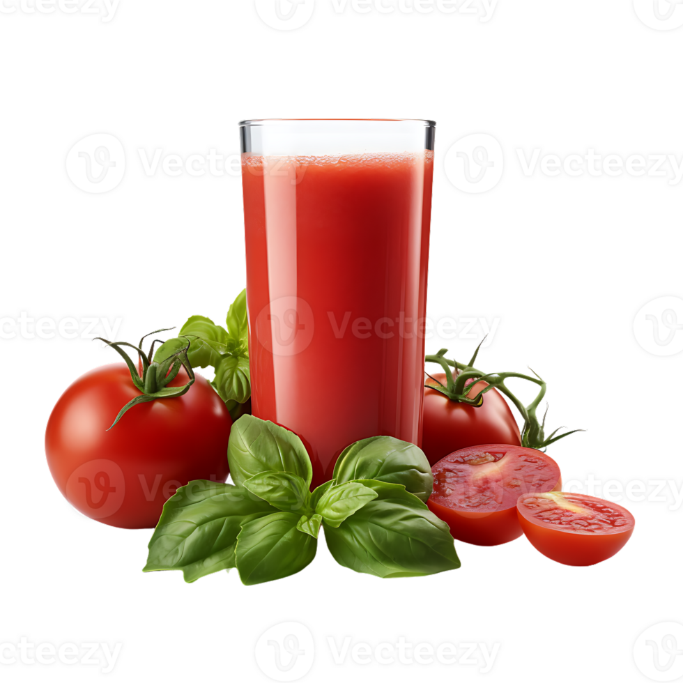 Healthy Tomato Juice. Perfect For Drink Catalog.  ai generated png