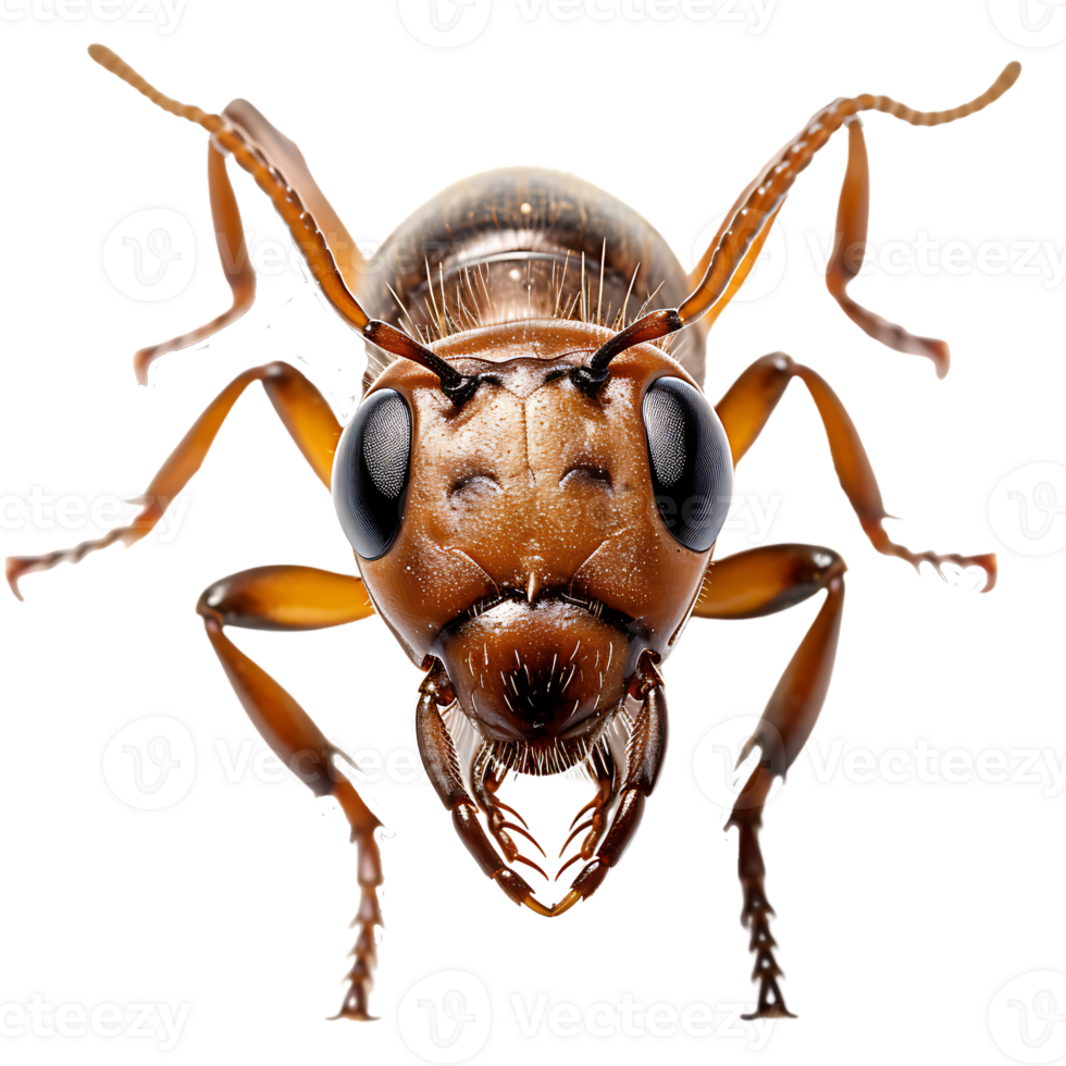 Small Ant On transparent background. ai generated png