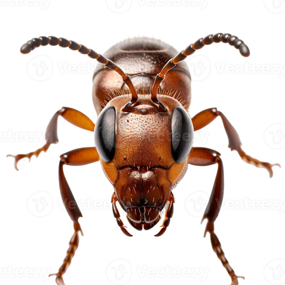 Small Ant On transparent background. ai generated png