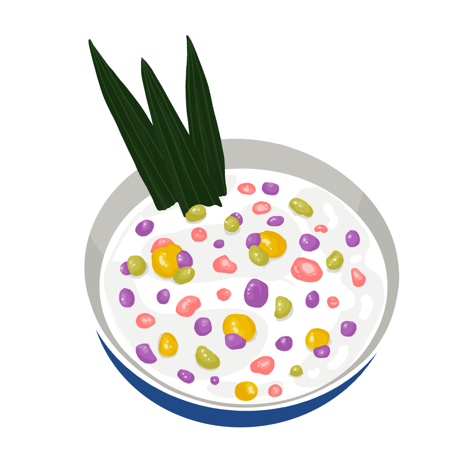 Rice Balls In Coconut Milk 27146577 PNG rice-balls-in-coconut-milk-27146577-png