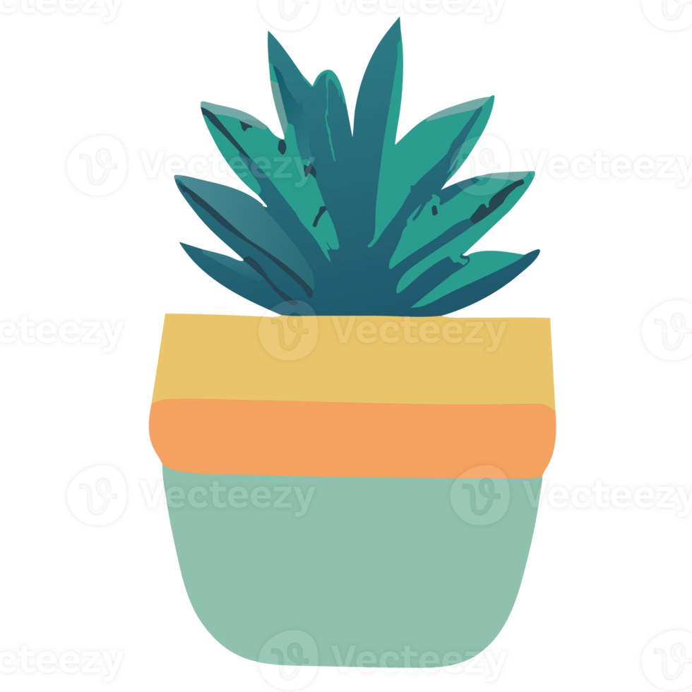 Pot plants.  AI generative png