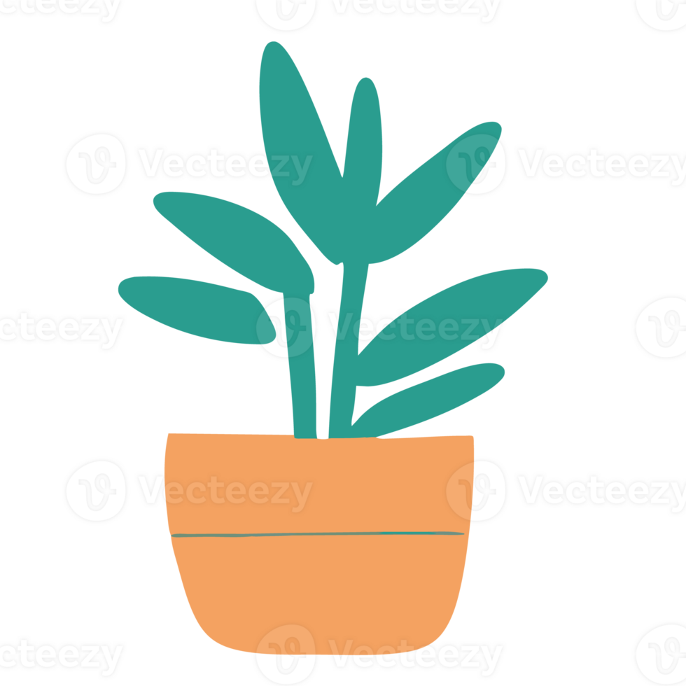 Pot plants.  AI generative png