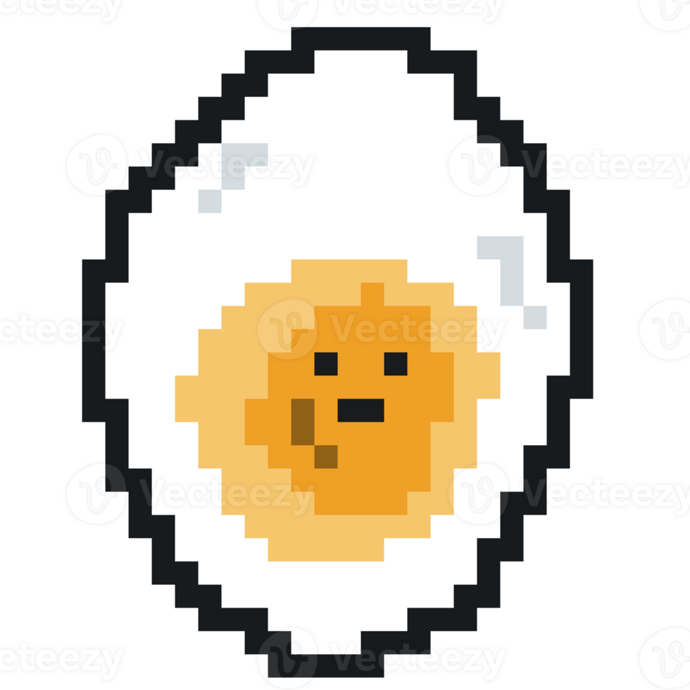 pixel art of egg png