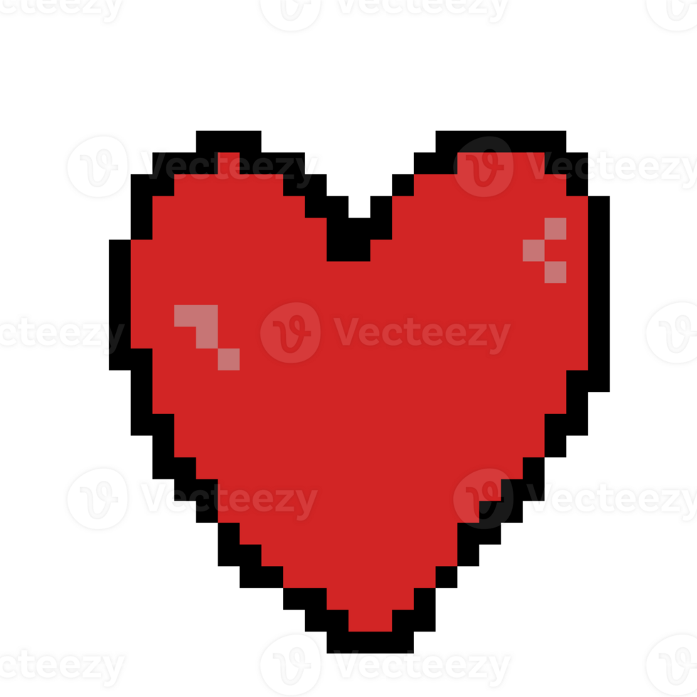 pixel art heart clip art png