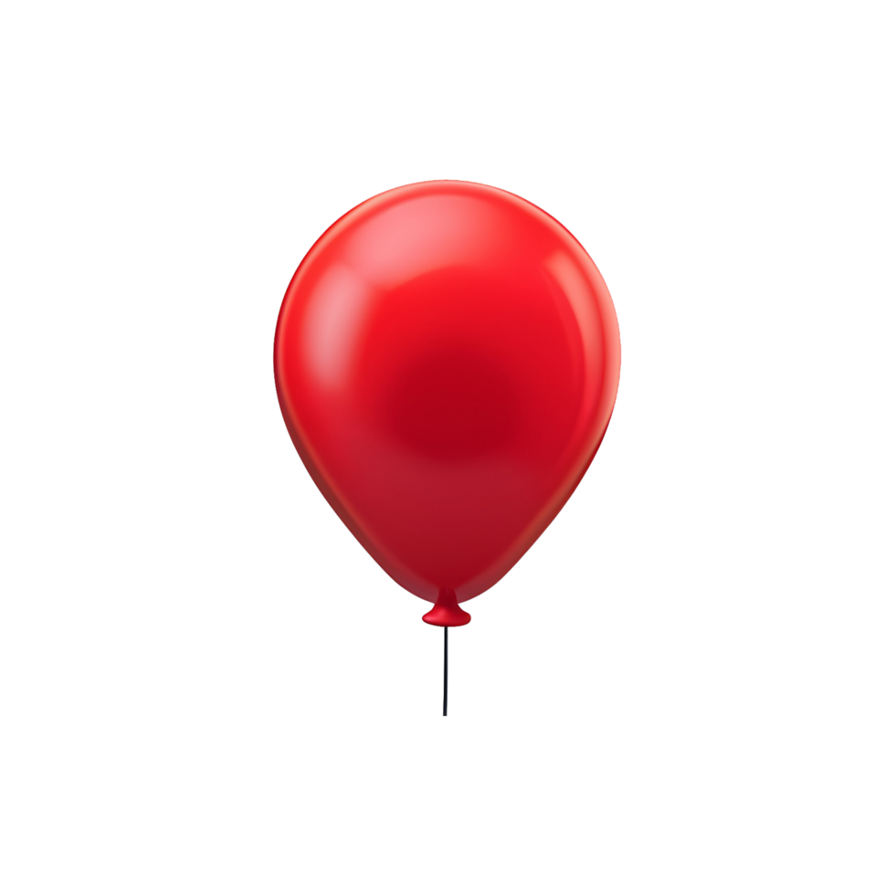 3d red balloon icon 27147129 PNG