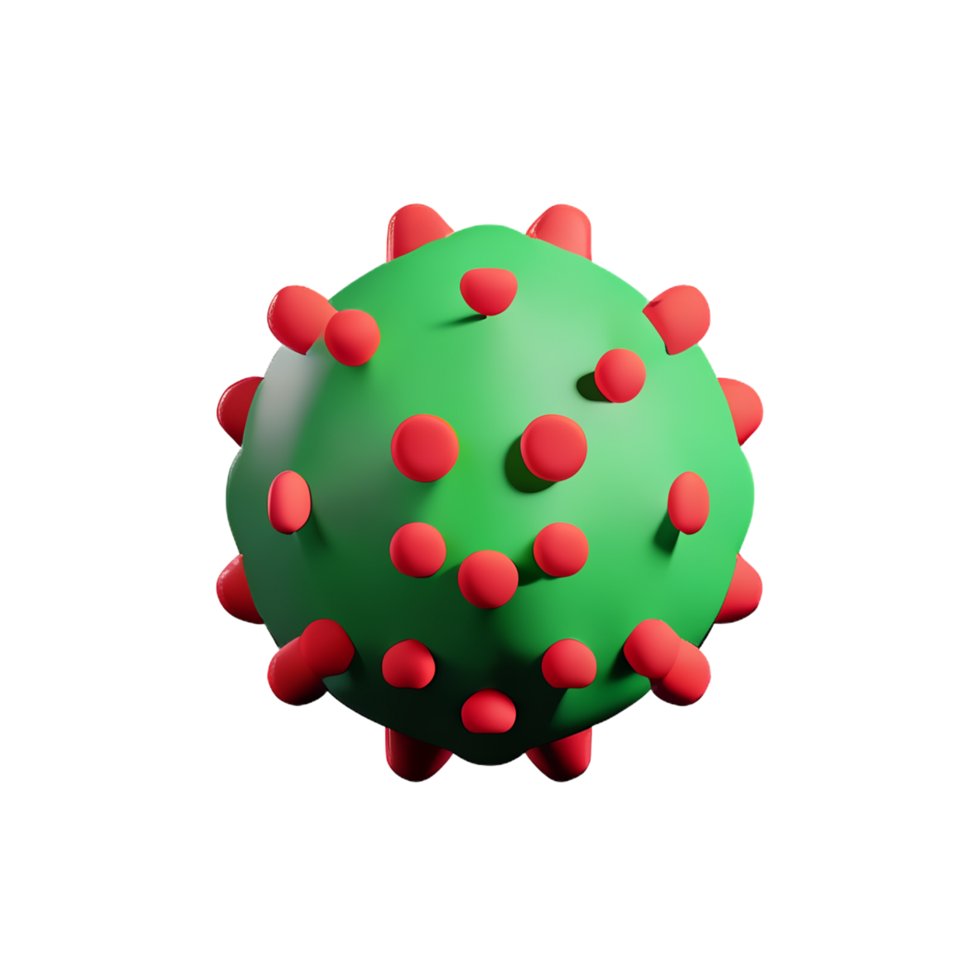 Virus 3D icon png
