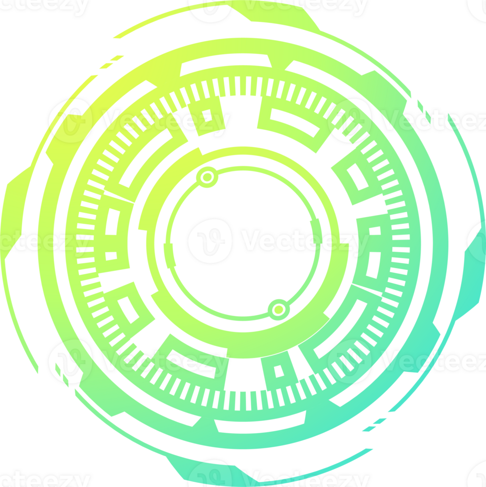 HUD futuristic element. Abstract optical neon aim. Circle geometric shape for virtual interface and games. Camera viewfinder for sniper weapon png
