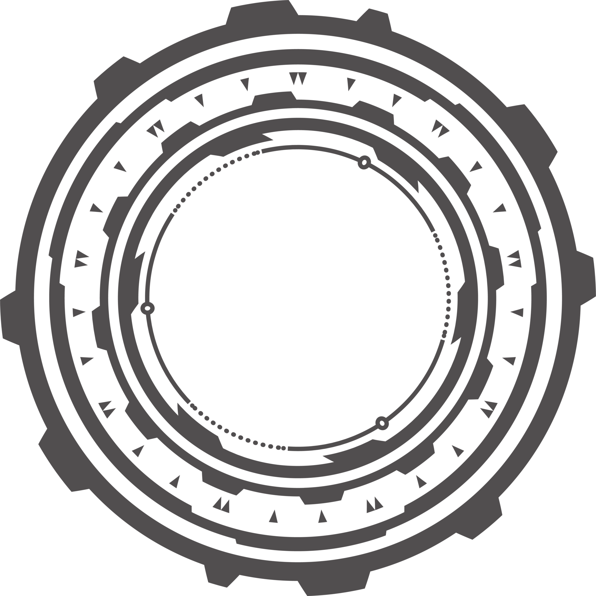 HUD tech circle for digital technology games design. Graphic element ...