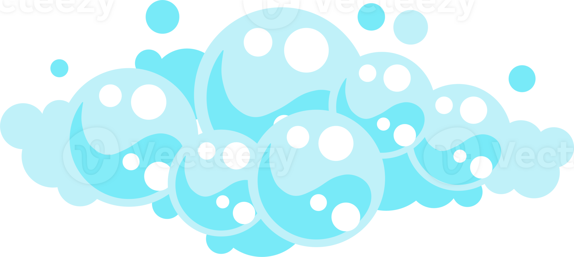 Soap foam bubbles. Cartoon bath suds of shampoo. 27147220 PNG