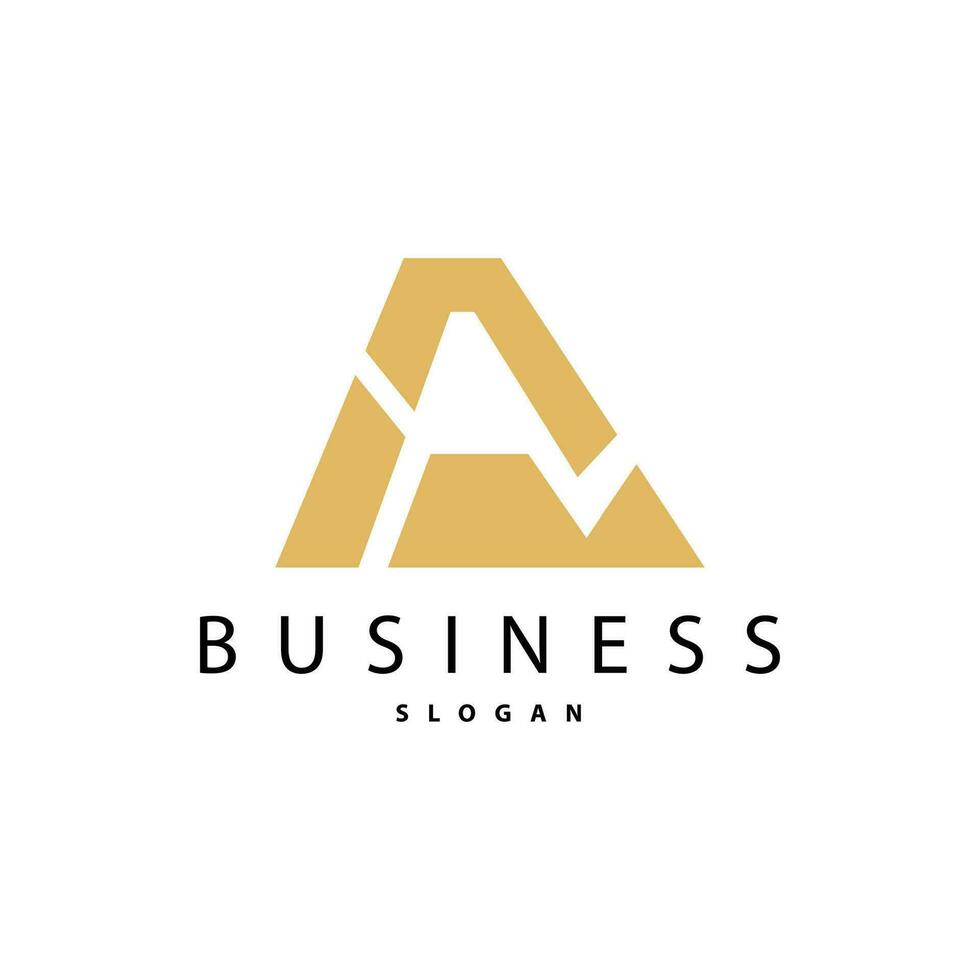 Minimal Initial A Letter Logo, Modern And Luxury Geometric Design, Icon Vector Template Element