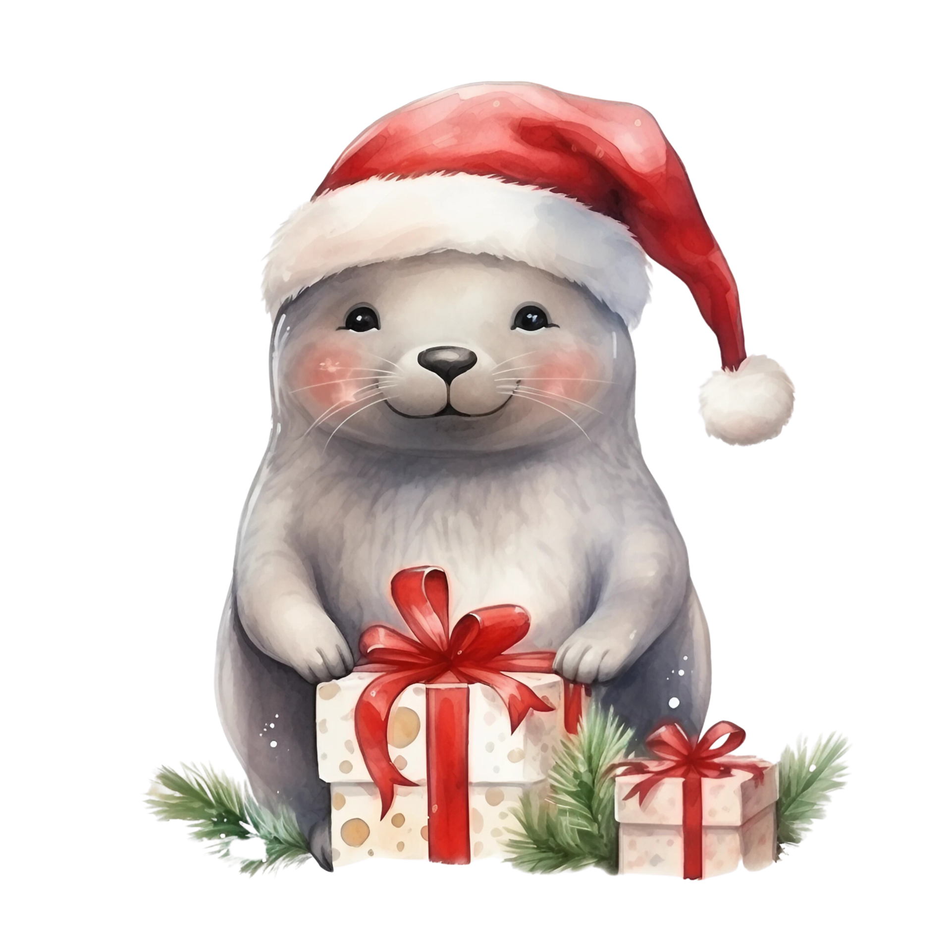 christmas-animal-watercolor-27147611-png