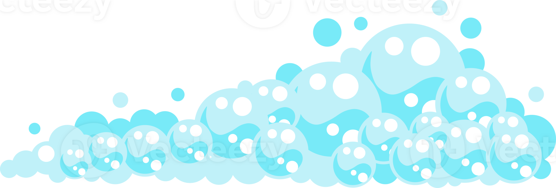 Soap foam bubbles. Cartoon bath suds of shampoo. 27147706 PNG