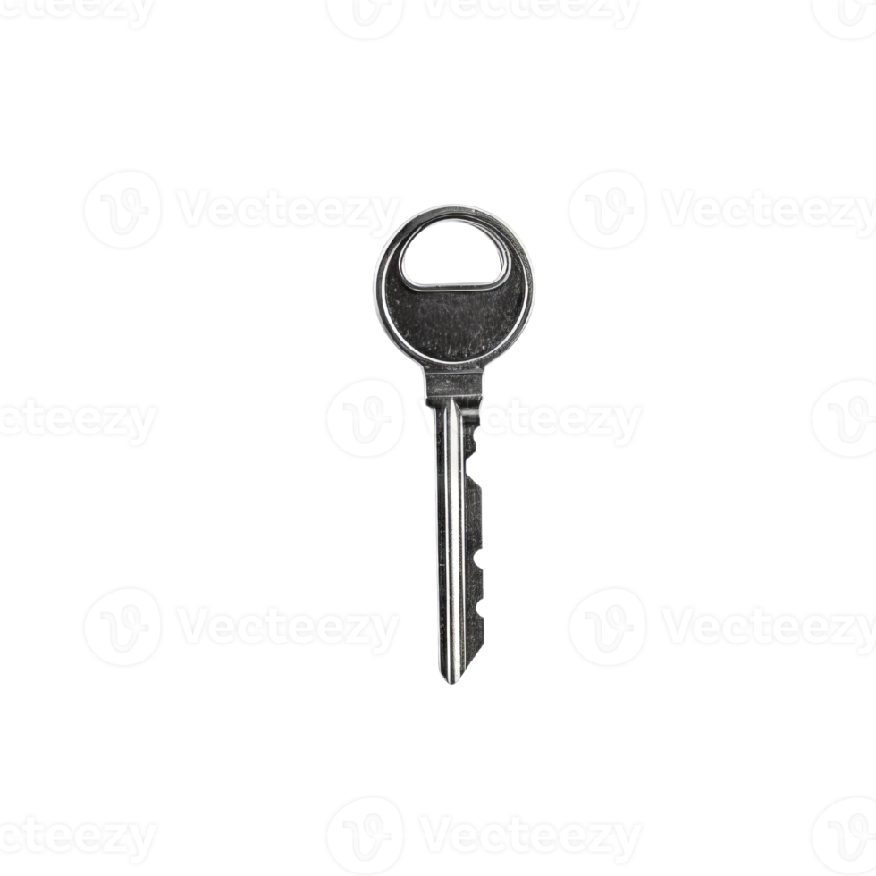 House key isolate on transparent background, Classic keys.Generative AI png