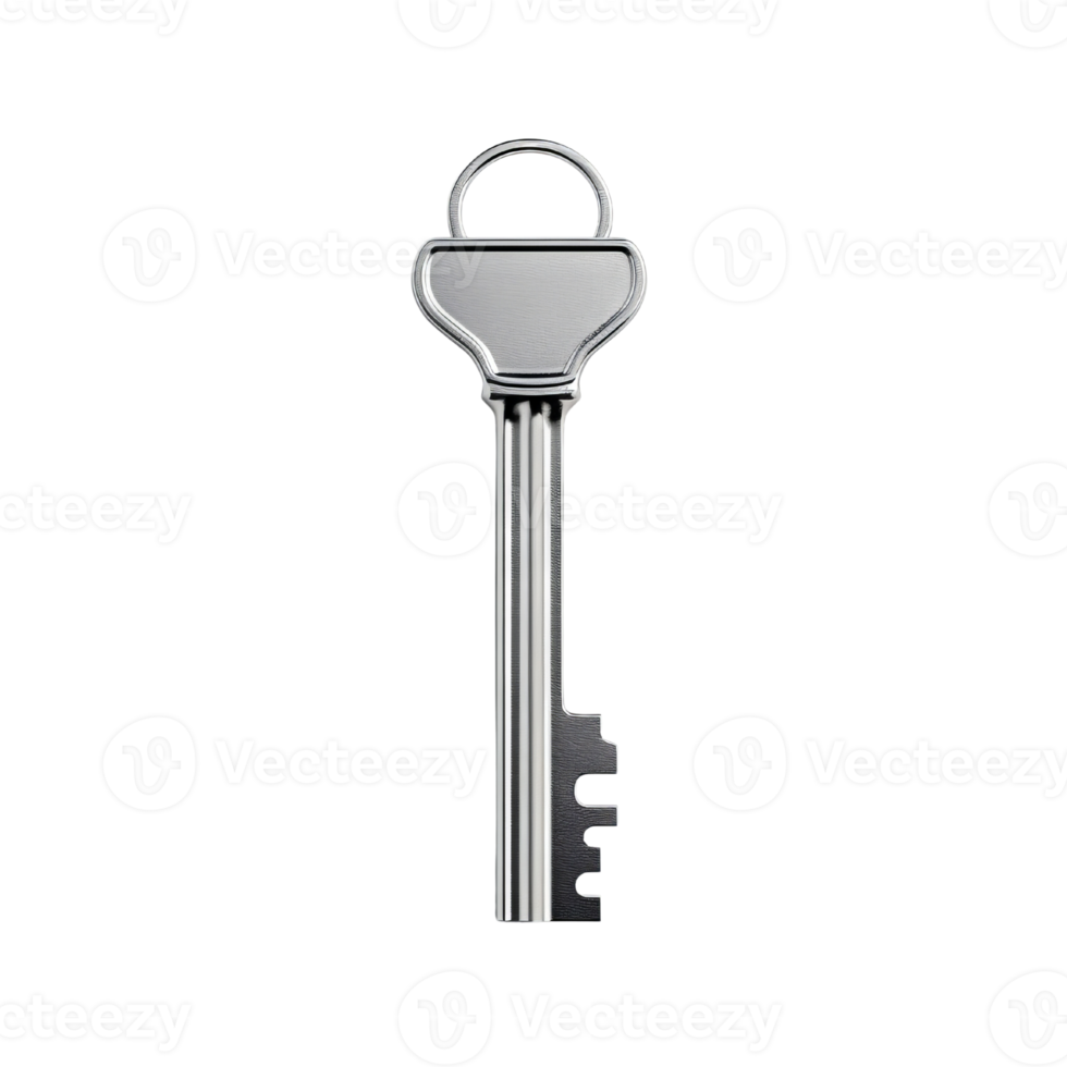 House key isolate on transparent background, Classic keys.Generative AI png