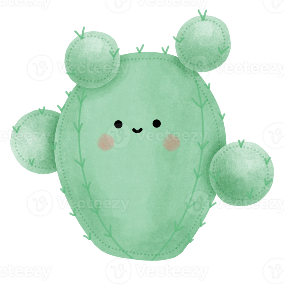 carino cactus cartone animato clipart png