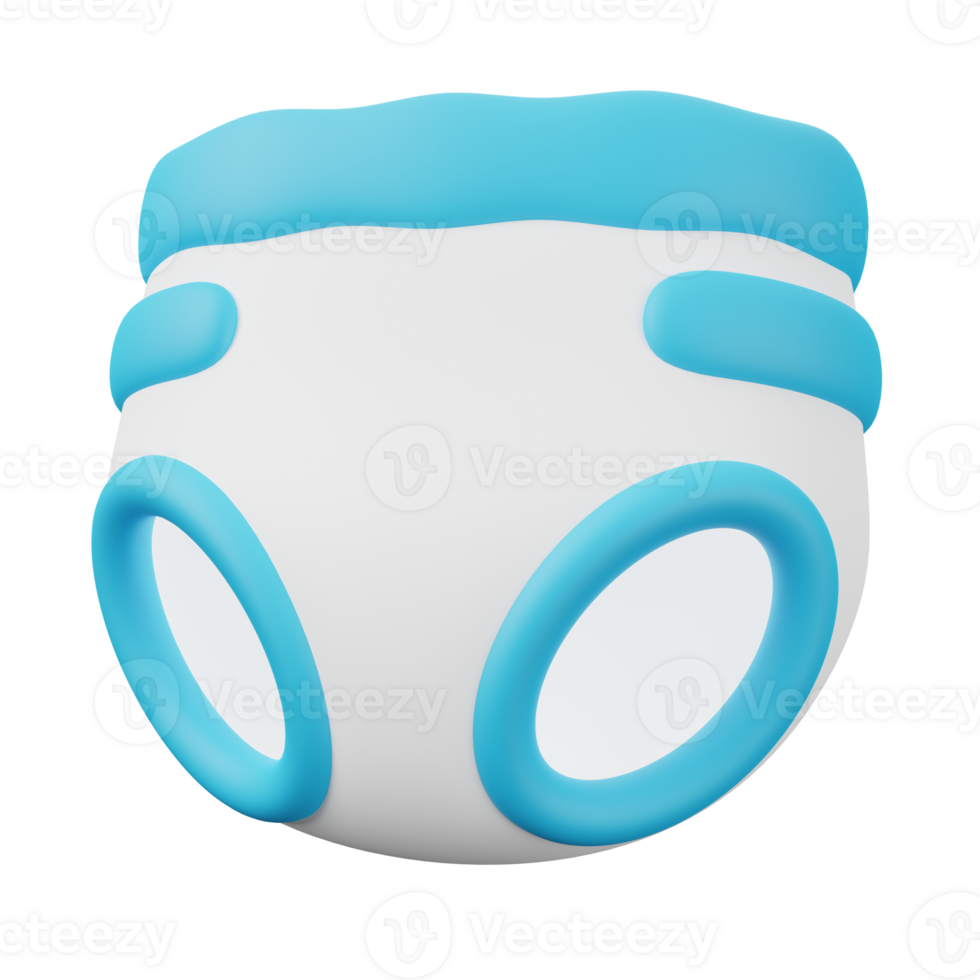 3D Baby Diaper png