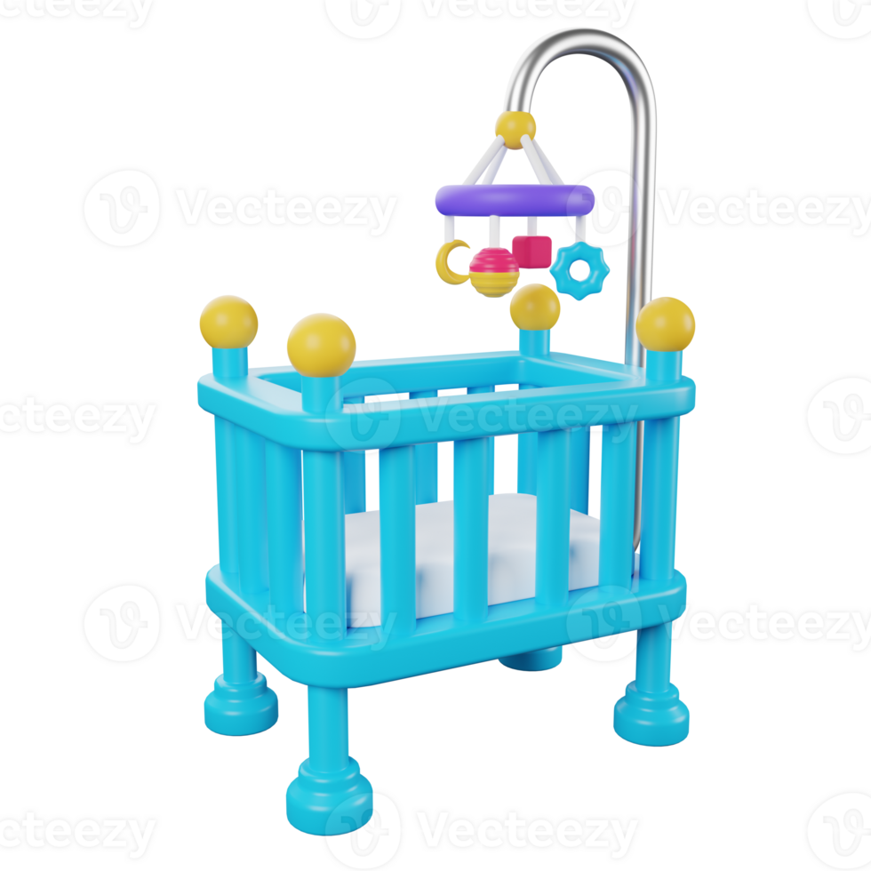 3D Baby Crib 27147866 PNG