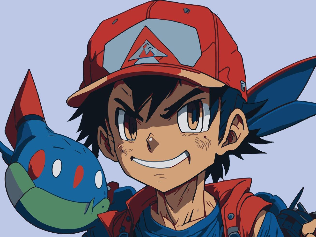 Ash Ketchum, Embarking on a Legendary Journey Through the Pokemon Universe, Mastering Battles, Building Friendships, and Defining a Heroic Legacy vector
