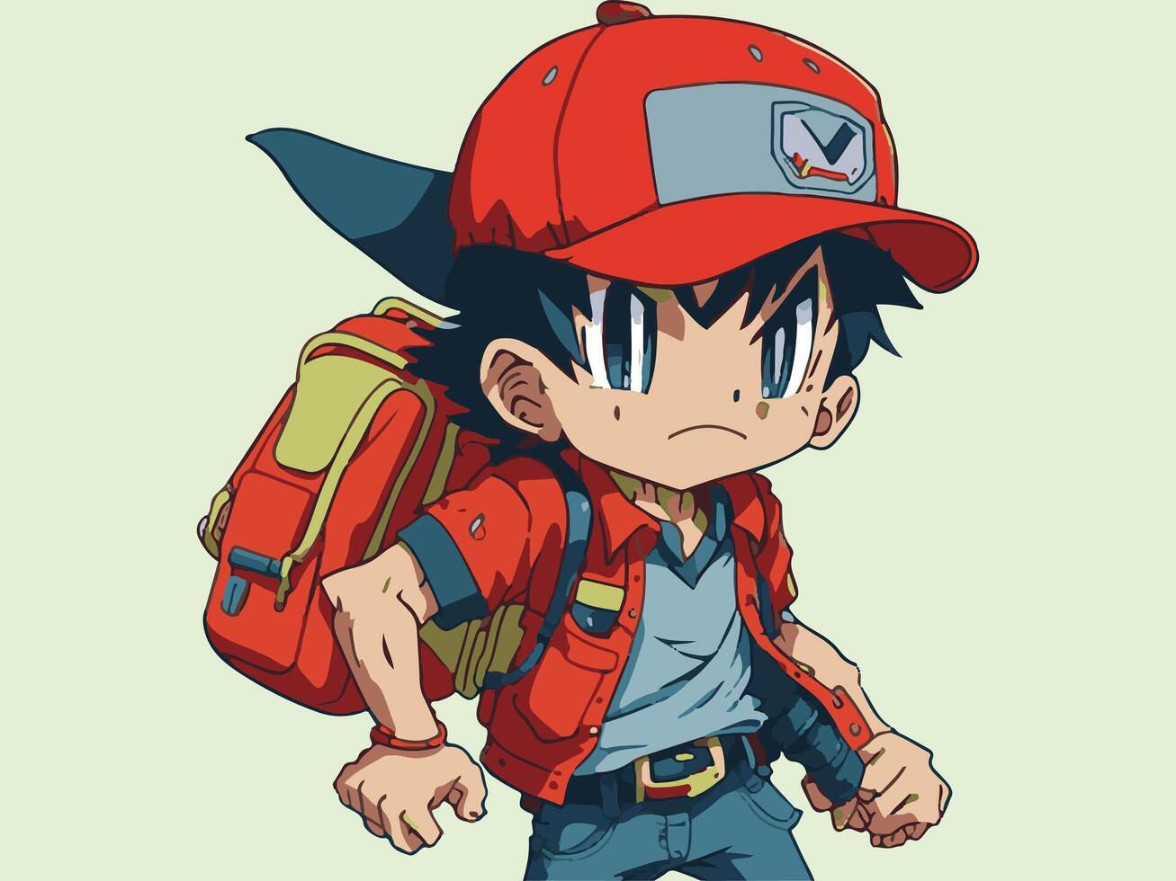 Ash Ketchum, Embarking on a Legendary Journey Through the Pokemon Universe, Mastering Battles, Building Friendships, and Defining a Heroic Legacy vector