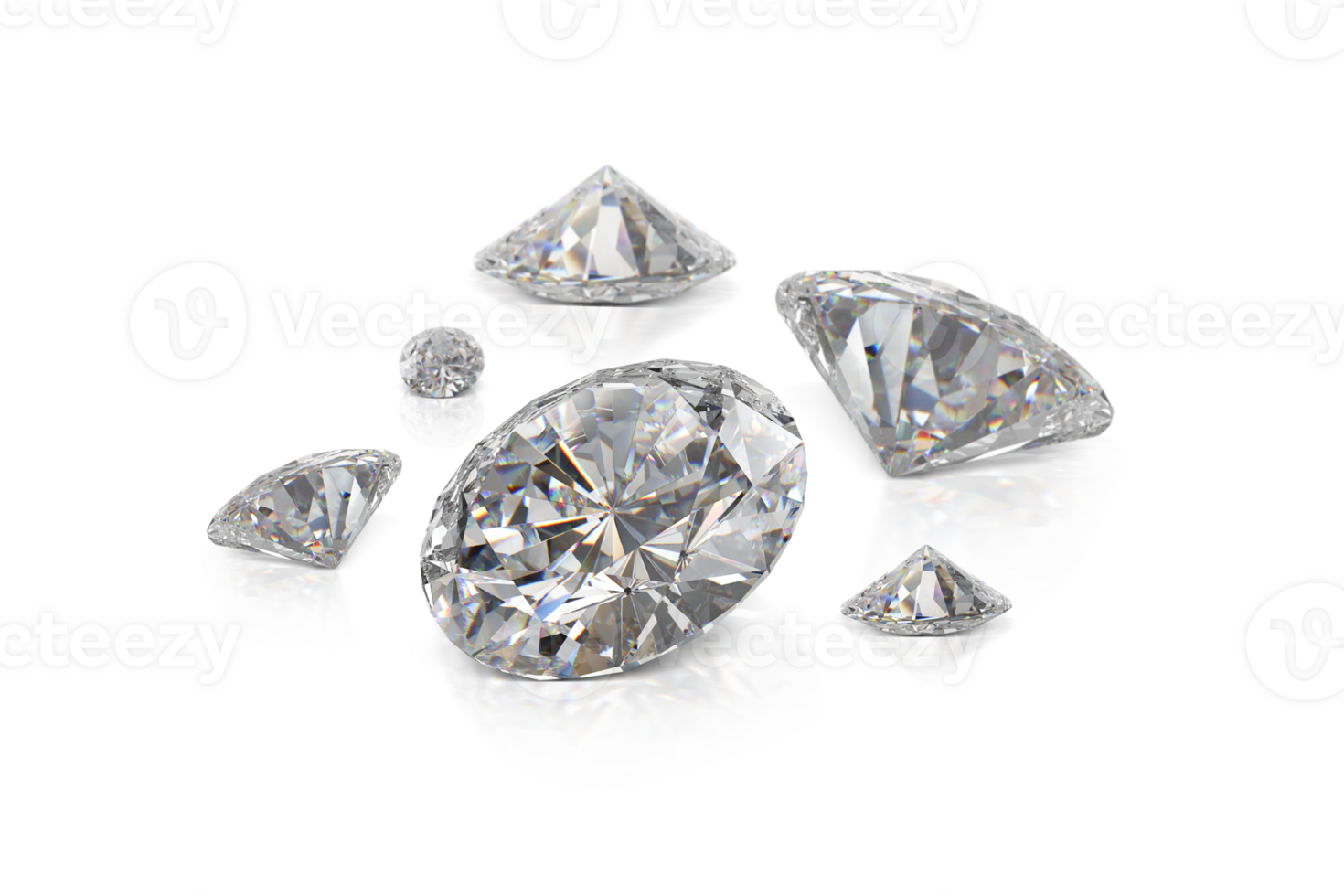 Large Clear Diamond. transparent background png