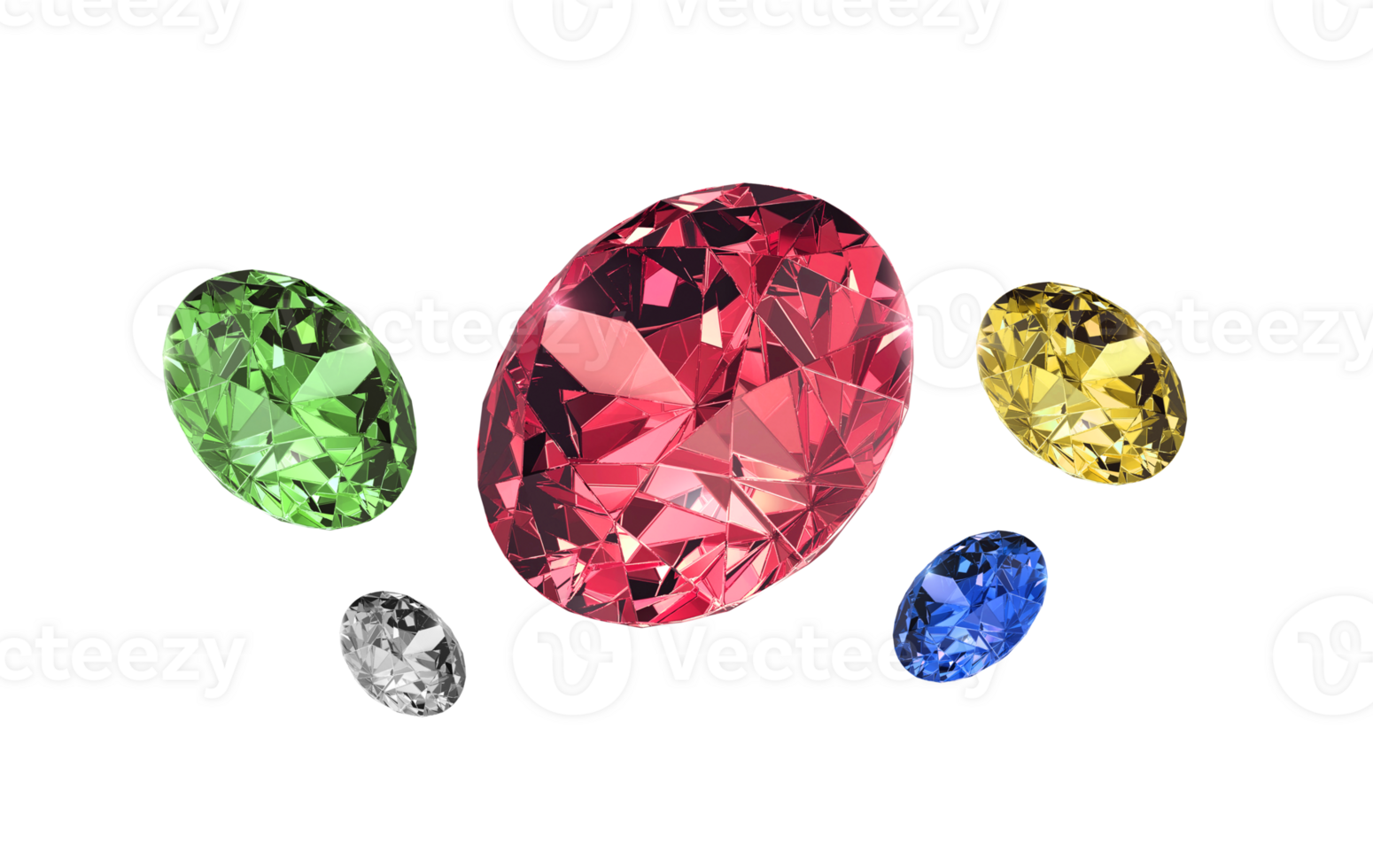 Large Clear Diamond. transparent background png
