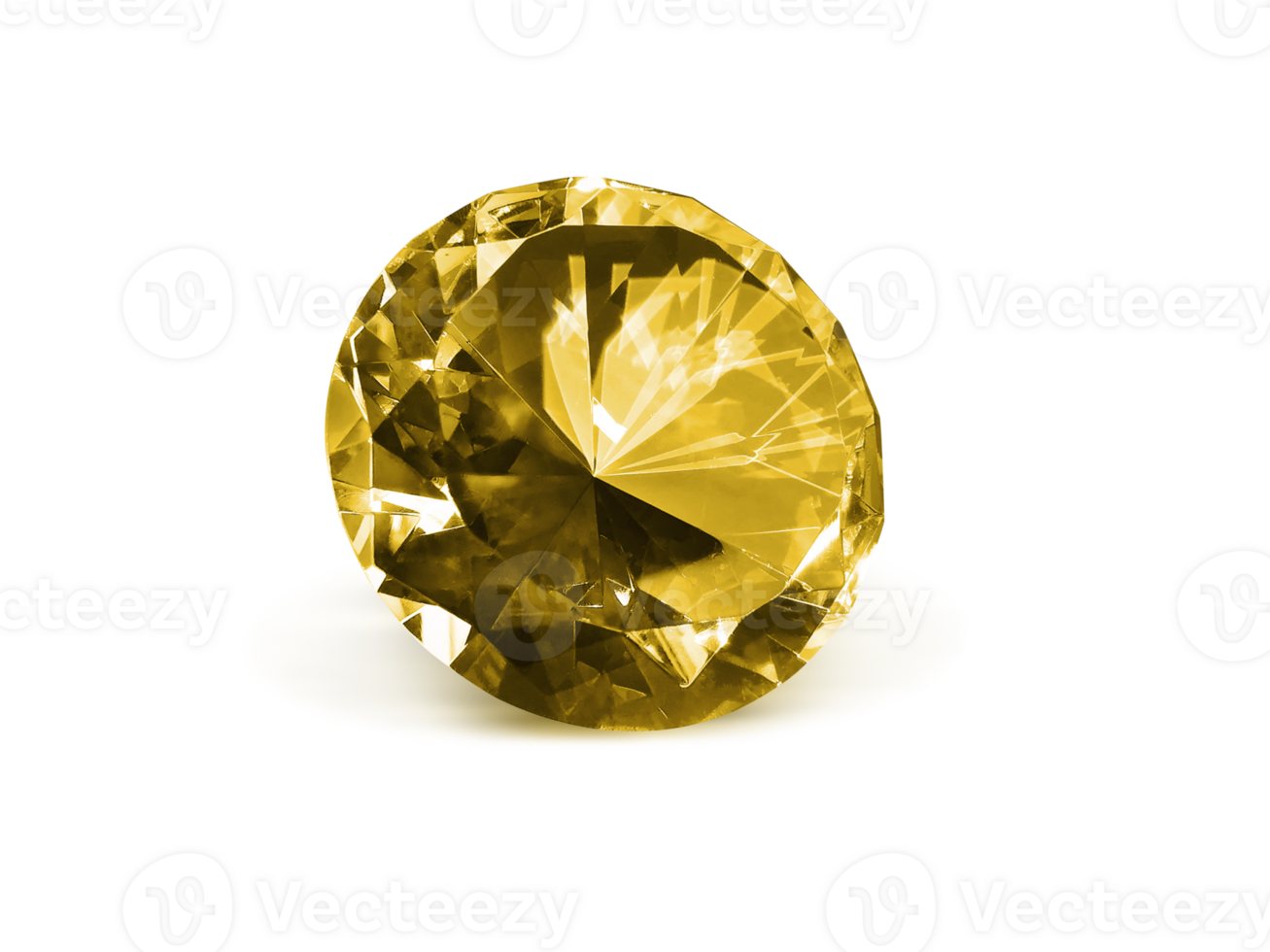 deslumbrante diamante amarelo. transparente fundo png