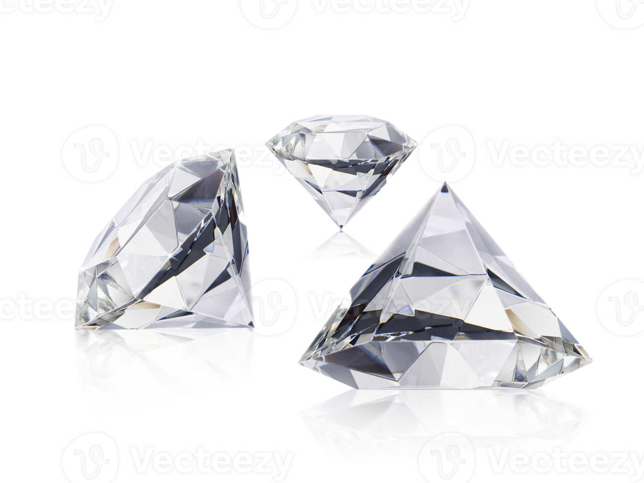 Shiny brilliant diamond, transparent background png