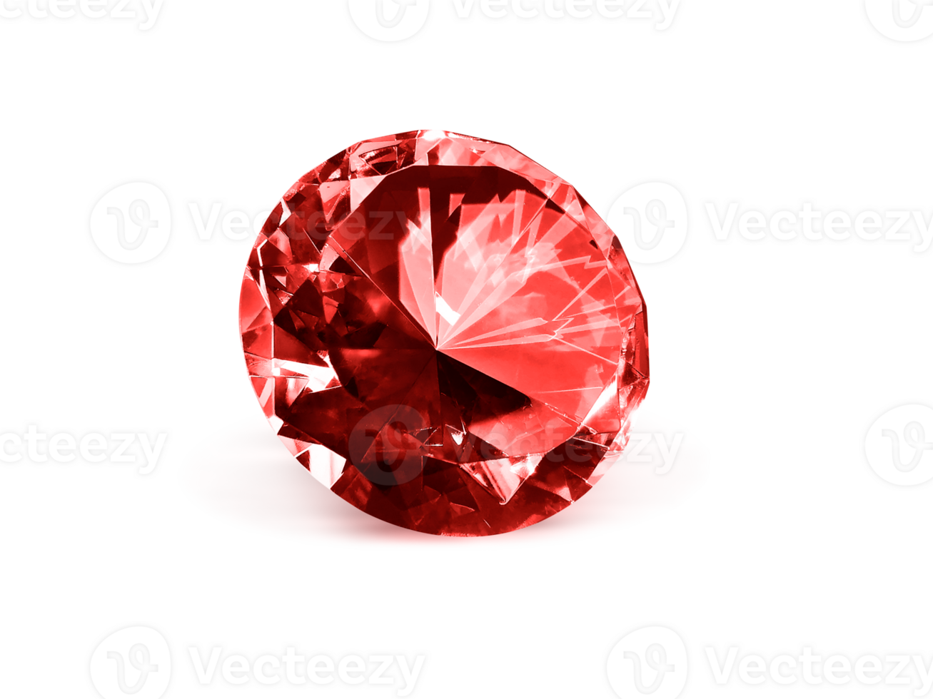 Dazzling diamond red, transparent background png