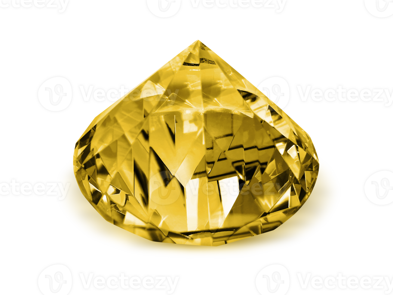 Dazzling diamond Yellow. transparent background png