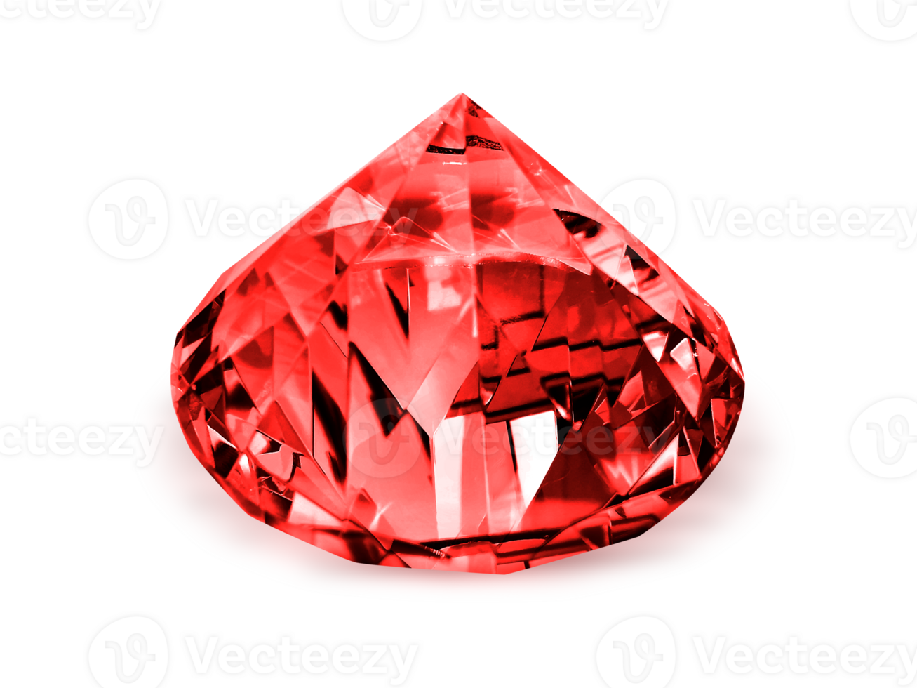 Dazzling diamond red, transparent background png