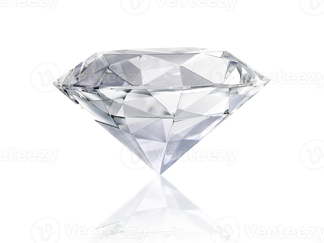 Shiny brilliant diamond, transparent background png
