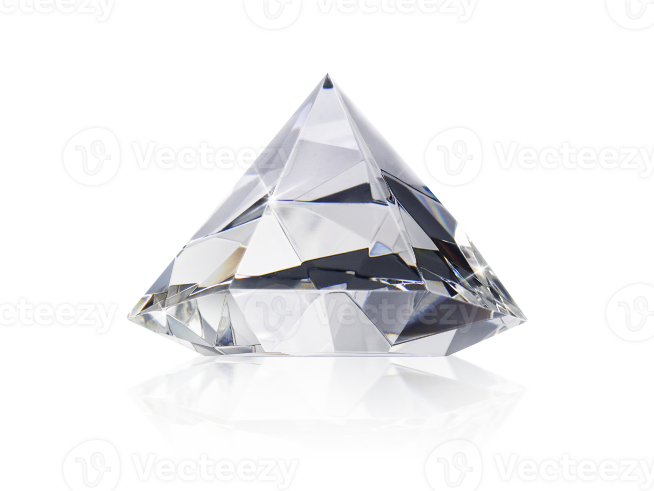 Shiny brilliant diamond, transparent background png